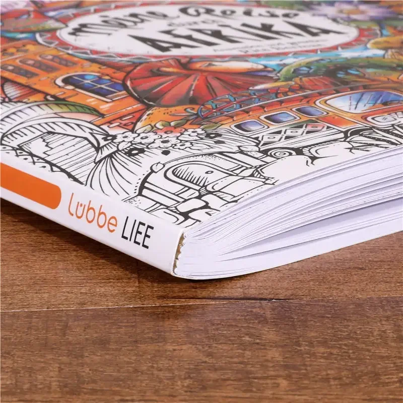 

Meine Reiseéis Afrika African Tour Раскраска для взрослых и взрослых Doodle Книжные книжки для снятия стресса