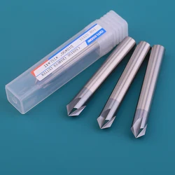 Milling Cutter 4 Flute Carbide Chamfer End Mill 6mm 8mm 10mm 12mm 90 Degrees V Groove Router Bit Engraving CNC Tool for Steel