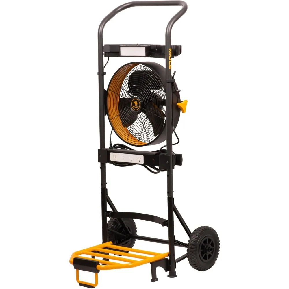 52000-01 300 lbs. Capacity Hand Truck 5-in-1 Mobile Workshop with Integrated 3-Speed Fan and LED Light