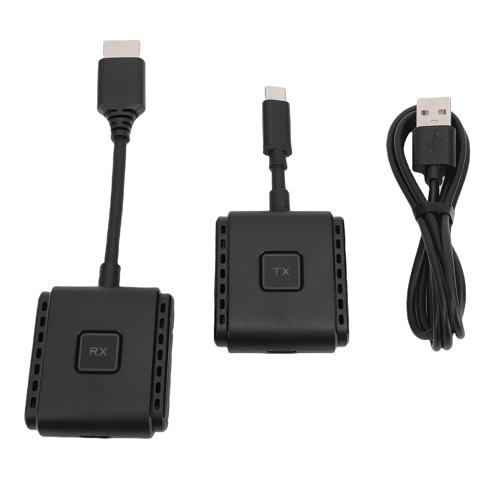 1080P 2.4 + 5G เครื่องส่งสัญญาณและตัวรับสัญญาณไร้สายแบบพกพาพร้อม Type C สําหรับการนําเสนอธุรกิจภาพยนตร์กีฬา Gaming Session