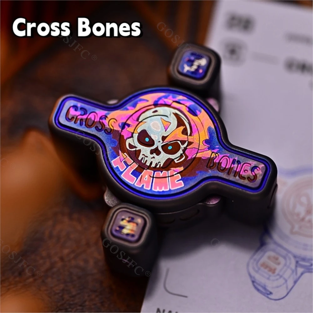 

Cross Bones Bow Thruster Push Slider Stress Relief Toy EDC Portable Office Toys