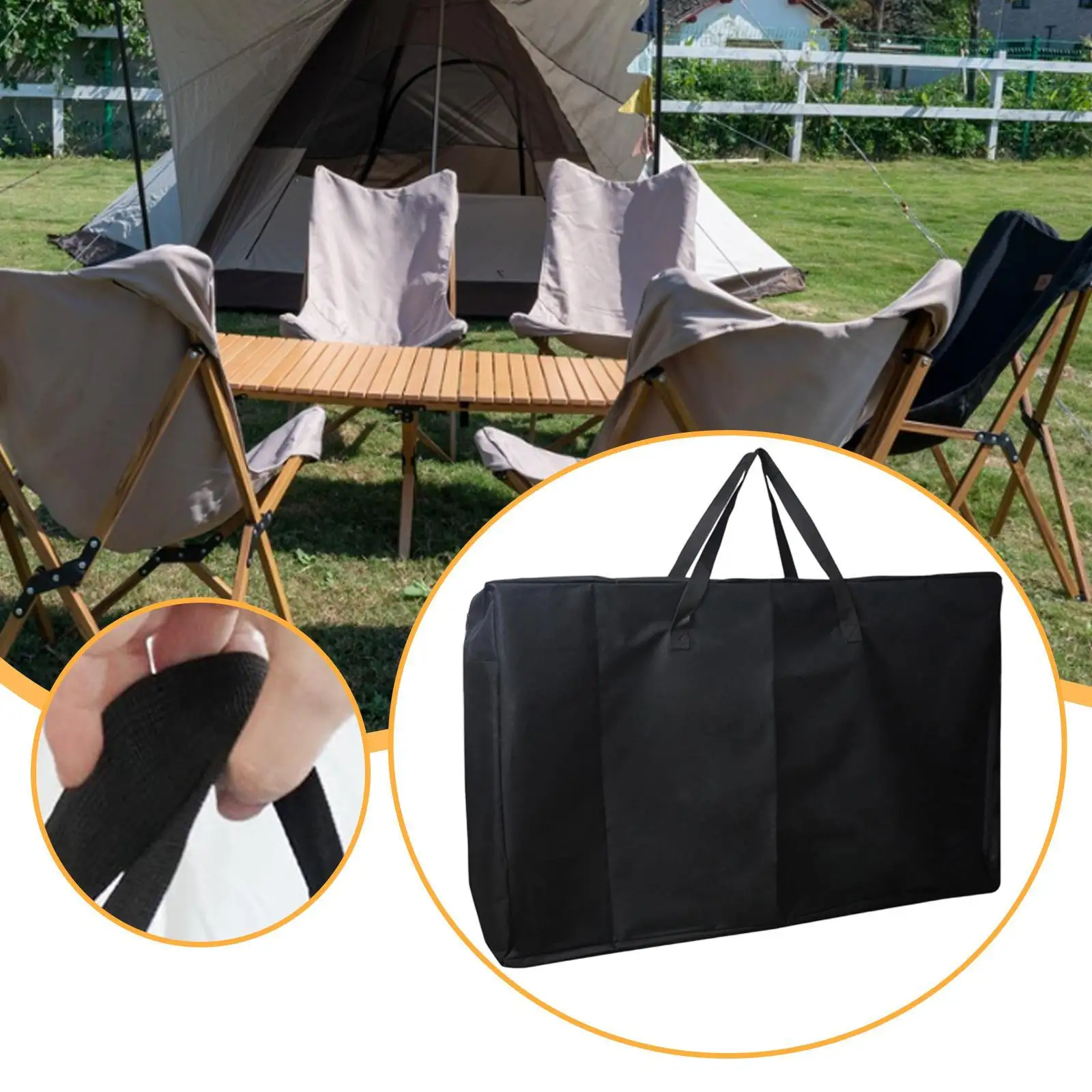 Foldable Chair Cover Carrying Bag Oxford Fabric Accessories Versatile Portable