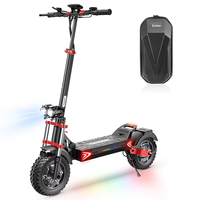 iScooter iX8 Electric Scooter, 2*1200W Motor, 48V 20AH Battery, 12-inch Tire， Dual Hydraulic Disc Brakes, Front & Rear Suspensio