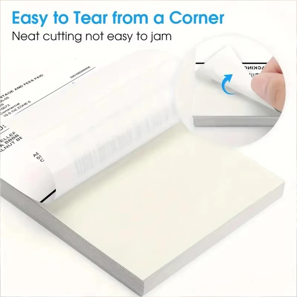 4x6 Inch Direct Thermal Label 100/200/300 Sheets Adhesive Shipping Labels Paper for 9220/9210/246S DHL UPS Express Barcode