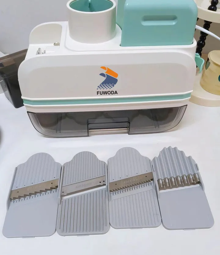 ماكينة تقطيع الخضروات الأوتوماتيكية، قطاعة شرائح البطاطس والليمون والخيار والجزر #4