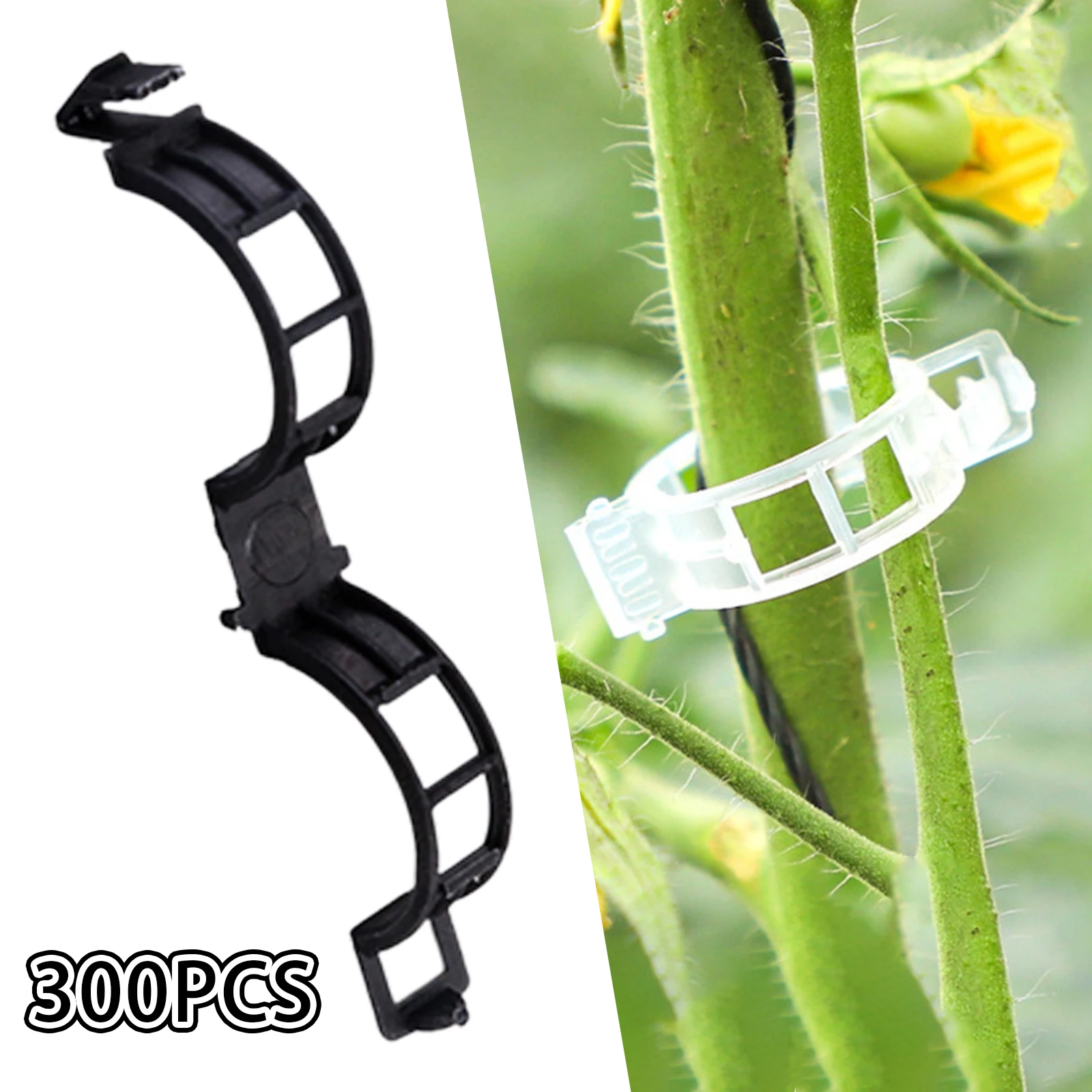 Plant Support Garden Clips Reusable Lightweight Tomato Trellis Clips for Flower Grape Vine Cucumber Sweet Pepper Vegetables