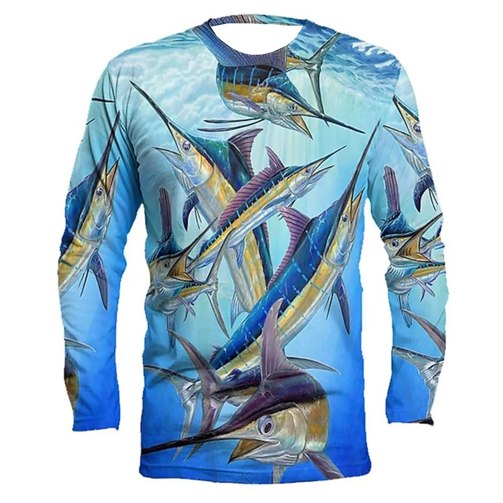 

Мужская осенняя футболка с длинными рукавами и 3D принтом для рыбалки, мужская повседневная одежда, мужская одежда с круглым вырезом, мужская футболка в стиле ретро с длинными рукавами