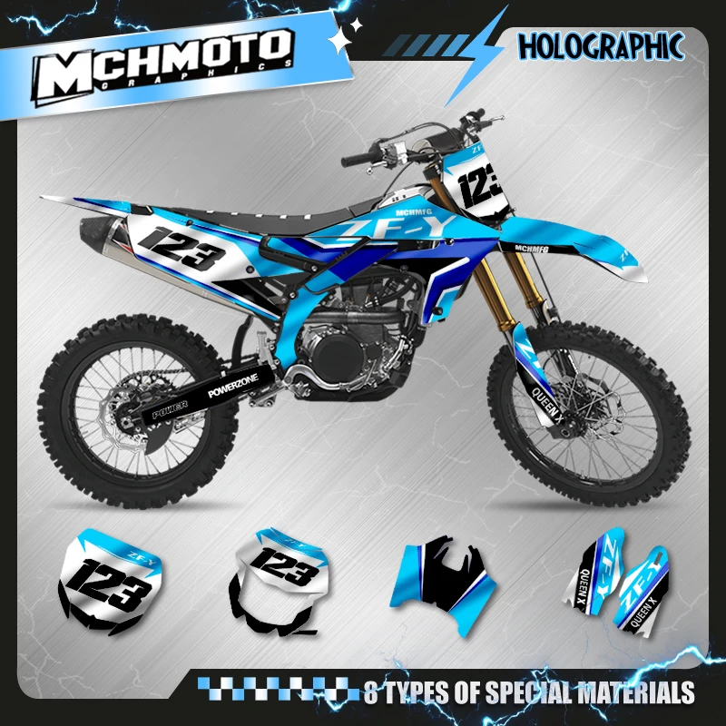 MCHMFG Motorcycle Graphic Decal Set For YAMAHA YZF250 2023-2019 YZF450 2018-2022 WRF450 2019-2022 WRF250 2023 2022-2020 ﻿0027