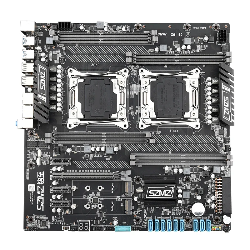 Placa base X99 Dual Z8 lga2011 V3 V4 KIT 2 uds procesador XEON E5 2696 V3 2*32G = 64GB 2133mhz ECC REG Ram placa mae x99 ddr4 set