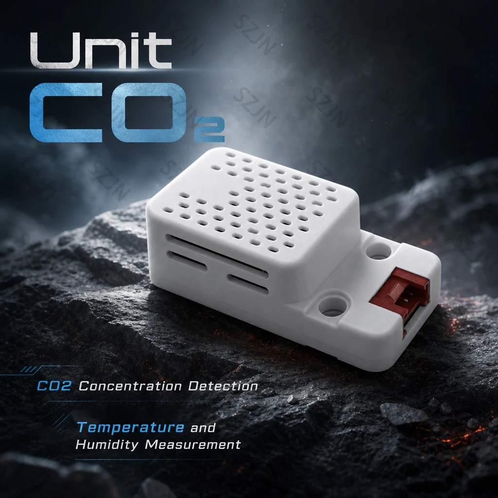 M5Stack Unit CO2 SCD40 CO₂ Sensor I2C Communication Digital CO₂ Temperature Humidity Detector for Air Quality Monitoring