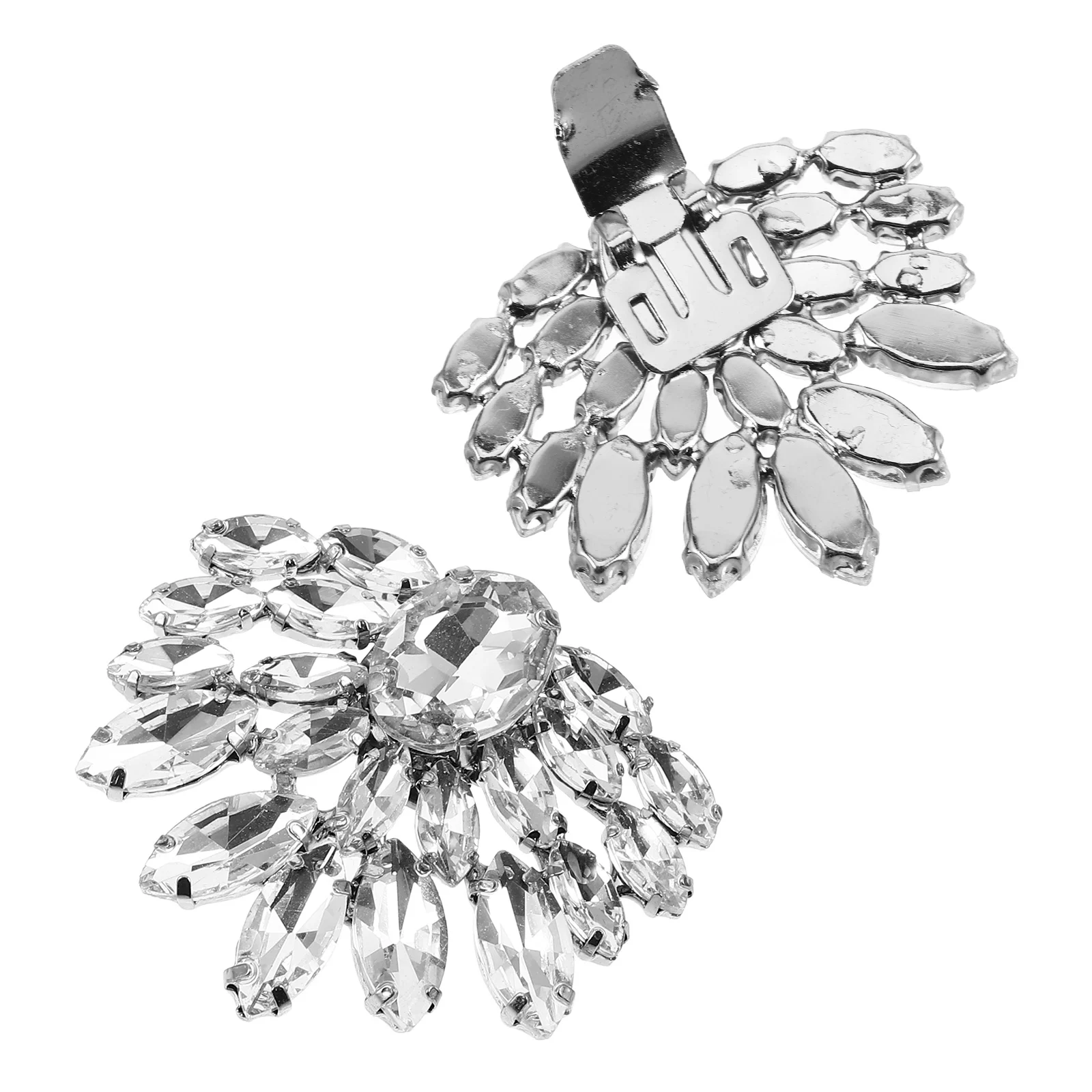 

Rhinestone Shoe Buckle Accessories High Heels Clips Wedding Decorations Crystal Brooches Glass Charm Shoe Decorations