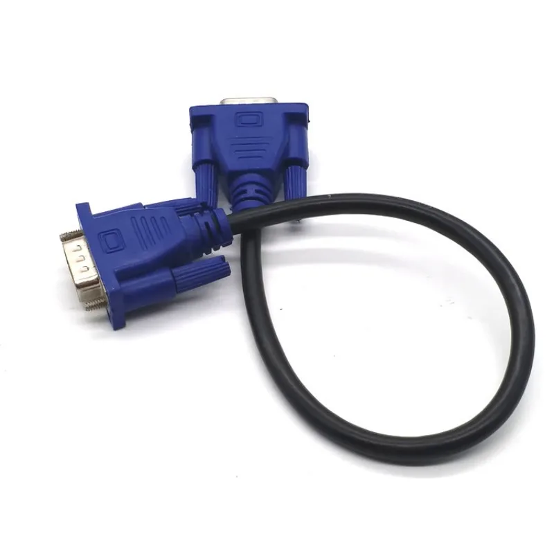 สายเคเบิล VGA 15เข็ม1ชิ้น3 + สาย5VGA ความละเอียดสูง0.3เมตร0.5เมตรสายวิดีโอโปรเจคเตอร์คอมพิวเตอร์