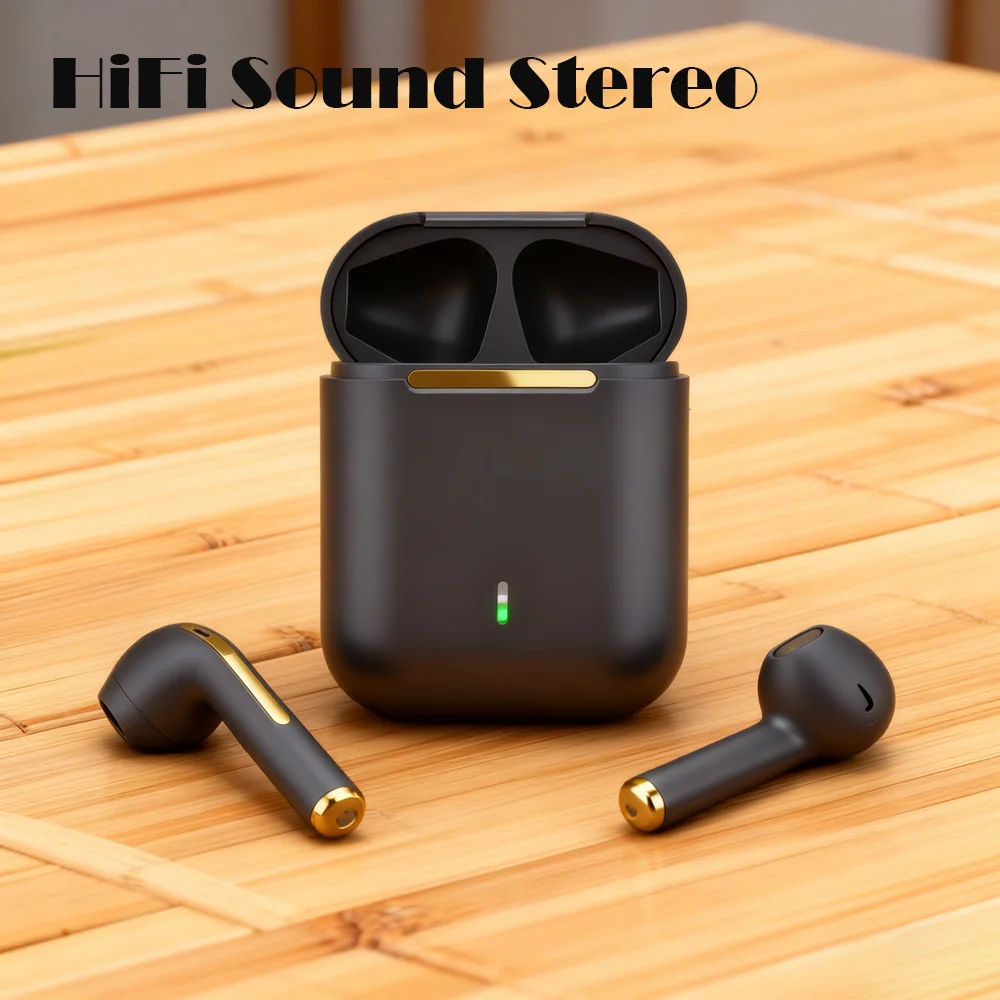 Auriculares inalámbricos Bluetooth originales sonido estéreo HiFI auriculares inteligentes con reducción de ruido con micrófono para juegos de entrenamiento