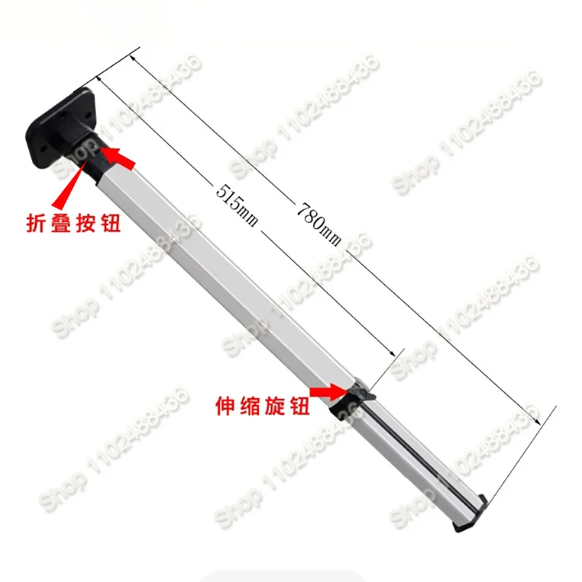 RV Lifting And Folding Table Leg Aluminum Alloy Adjustable Telescopic And Detachable Table leg Camper Van Furniture Accessories