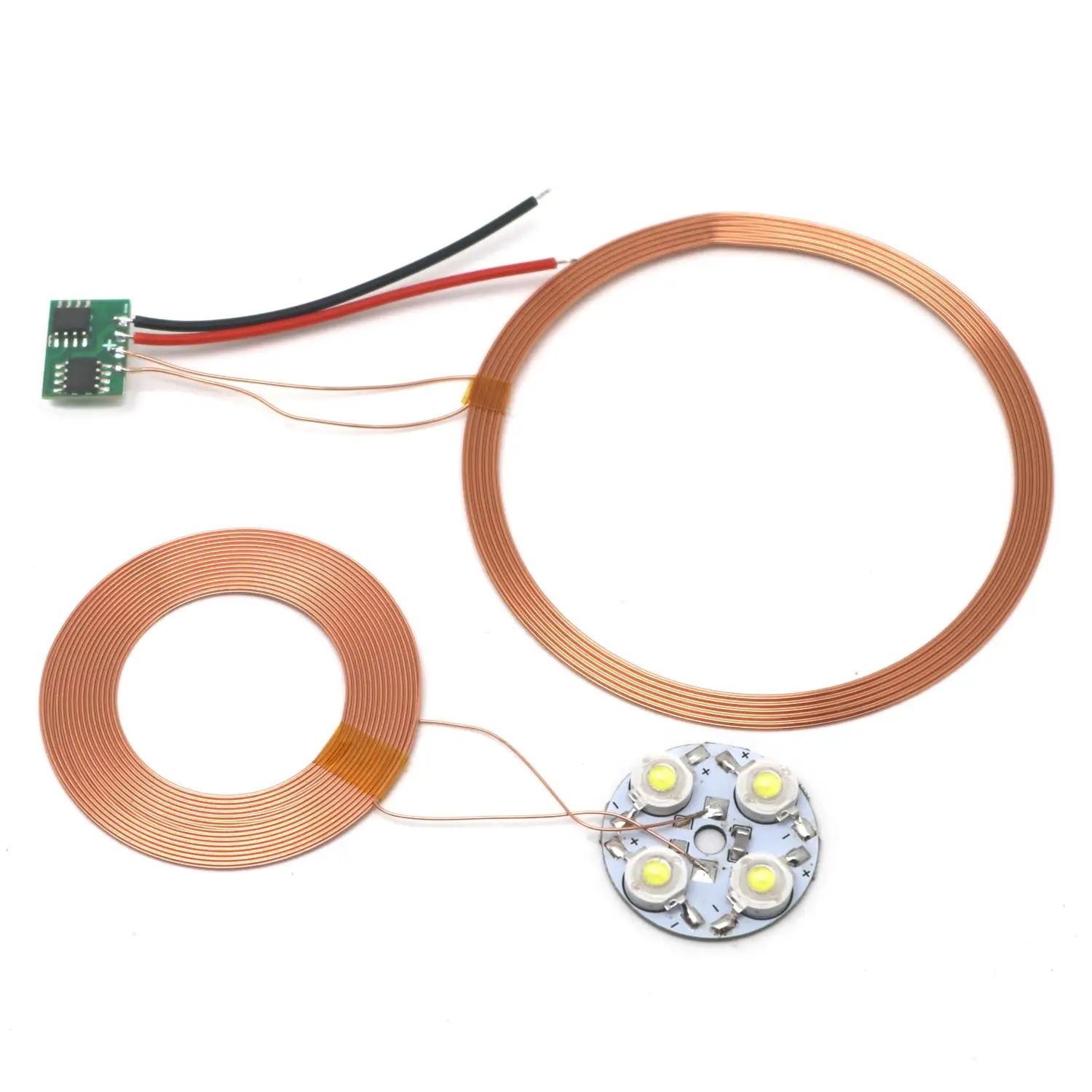 DYKB Maglev Wireless Power Supply Module Transmitter Receiver DC12V 0~80mm Light RF Coil Induction Levitating LED Lamp DIY Decor