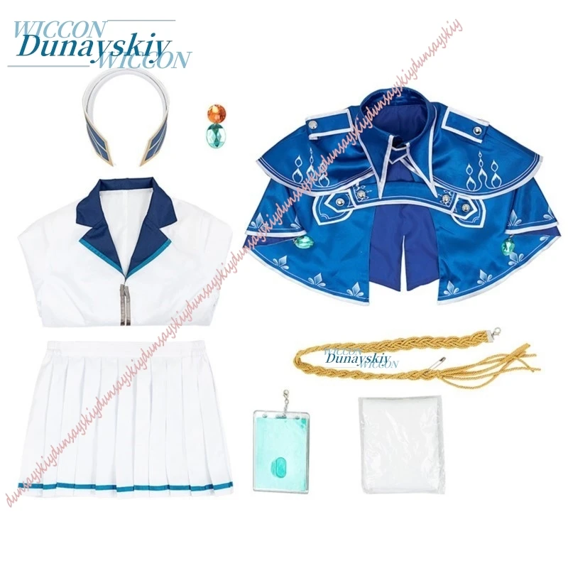 Anime Game Female Full Set Halloween Party Performance Wear Wig Heaven Burns Red Shirakawa Yuina Cosplay Costume Collection cute view 5