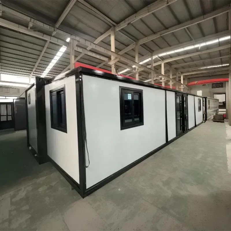 

Customized Modular Prefab House 20Ft 40Ft Expandable Container House 2 3 Bedrooms Tiny Home Folding Room Cabins Garden Rooms