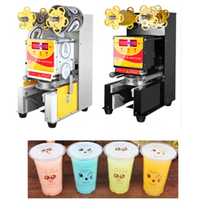 

Automatic Manual Plastic Cup Sealing Machine Cup Sealer Machine for Water Juice Yogurt Jelly Bubble Tea