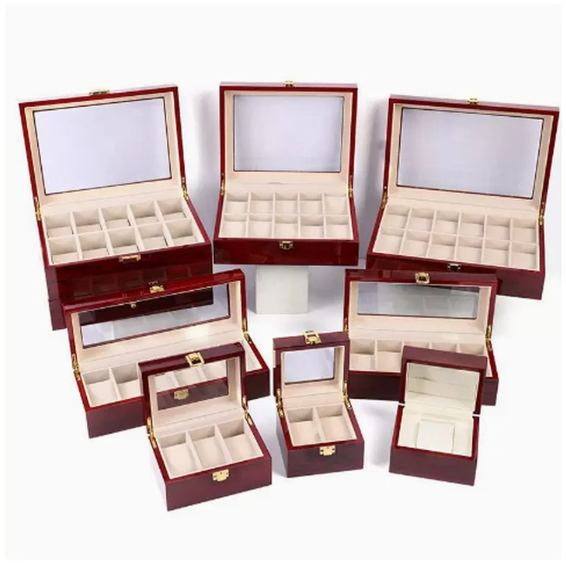 Eco-Friendly Wooden Watch Storage Box, 3-12 Slots Portable Wristwatch Display Organizer Holder, Watch Collector Case, Ideal Gift