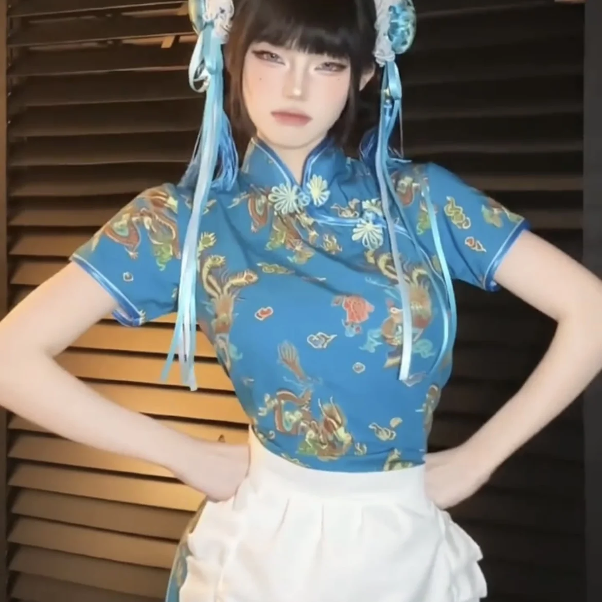 Nowy chiński strój Sle Dr loween Cisas Cosplay orm Soft Girl Maid Skirt ort na co dzień