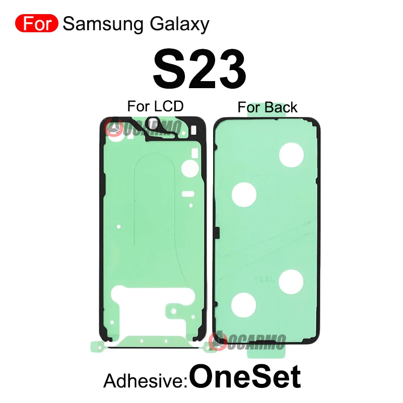 Zestaw naprawczy do Samsung Galaxy S23 Ultra Plus S23+ S23FE S23U: klej do przedniego ekranu LCD i tylna obudowa baterii, pełne naklejki zamienne. — zdjęcie 3