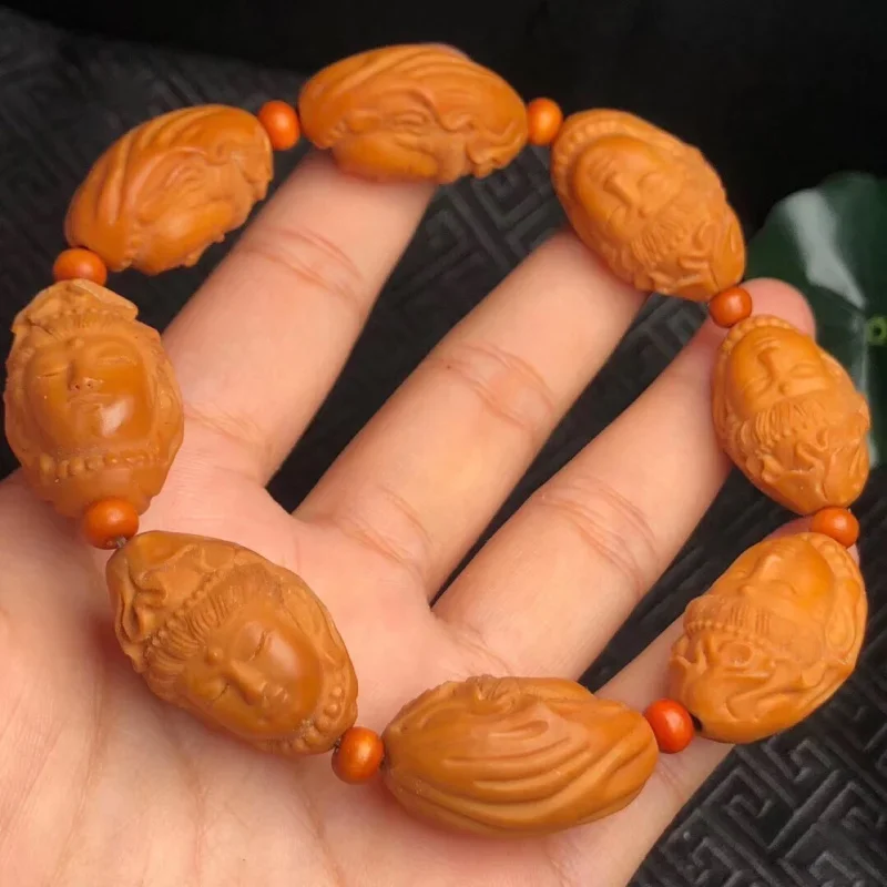 Olive Nut Guanyin Buddha Beads Old Olivary Nucleus, Size about 16 * 26mm Zen Full, Overall Workmanship Is Good