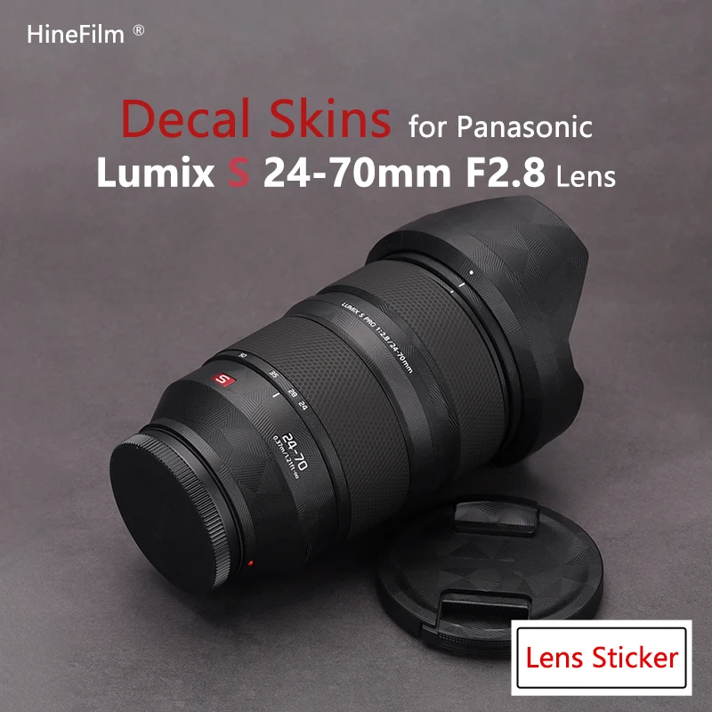 LUMIX 24-70 f2.8 Lens Decal Skin for Panasonic LUMIX S PRO 24-70mm F2.8 Lens Skins Protector 2470 Warp Cover Film Sticker