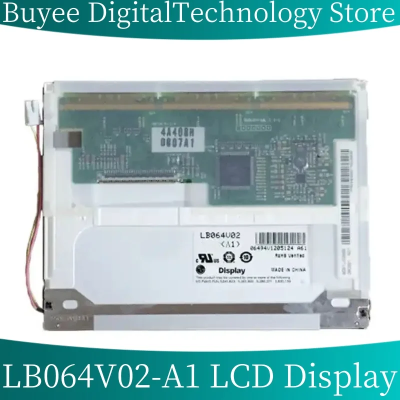 

New LB064V02 A1 LCD Display Panel 6.4 Inch LCD Screen Display Panel For LG Display LB064V02-A1 640X480 Display