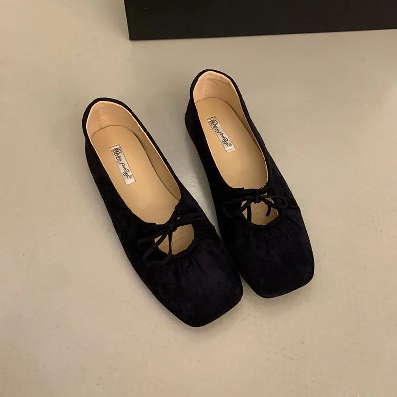 Modische Schmetterlingsknoten-Mary-Jane-Schuhe für Damen, neue Slip-On-Schuhe, flache Damenschuhe. – Detail 11