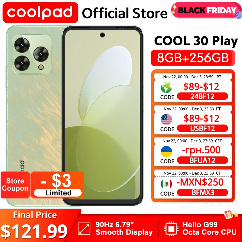 Global Version coolpad COOL 30 Play Smartphone NFC 6.79