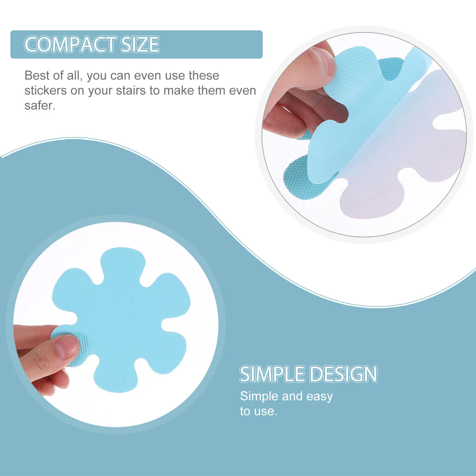 

20Pcs Safety Shower Decals Non-Slip Tub Sticker Anti-Skidding Floor Tape for Bathtub Bathrooms Kitchens Pools Ladders