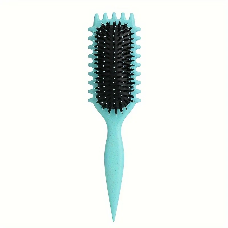 1Pc CANDY BRUSH Krullend haar Stylingborstel-ontwarren met tanden, vermindert trekscheiding Nylon borstelharen voor alle krultypes