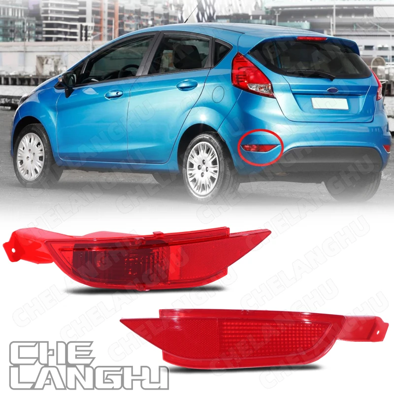 

Rear Bumper Reflector Light For Ford Fiesta 2009-2014/C-Max 2010-2015 LHD Car accessories Tail Light Right Side Without Bulbs
