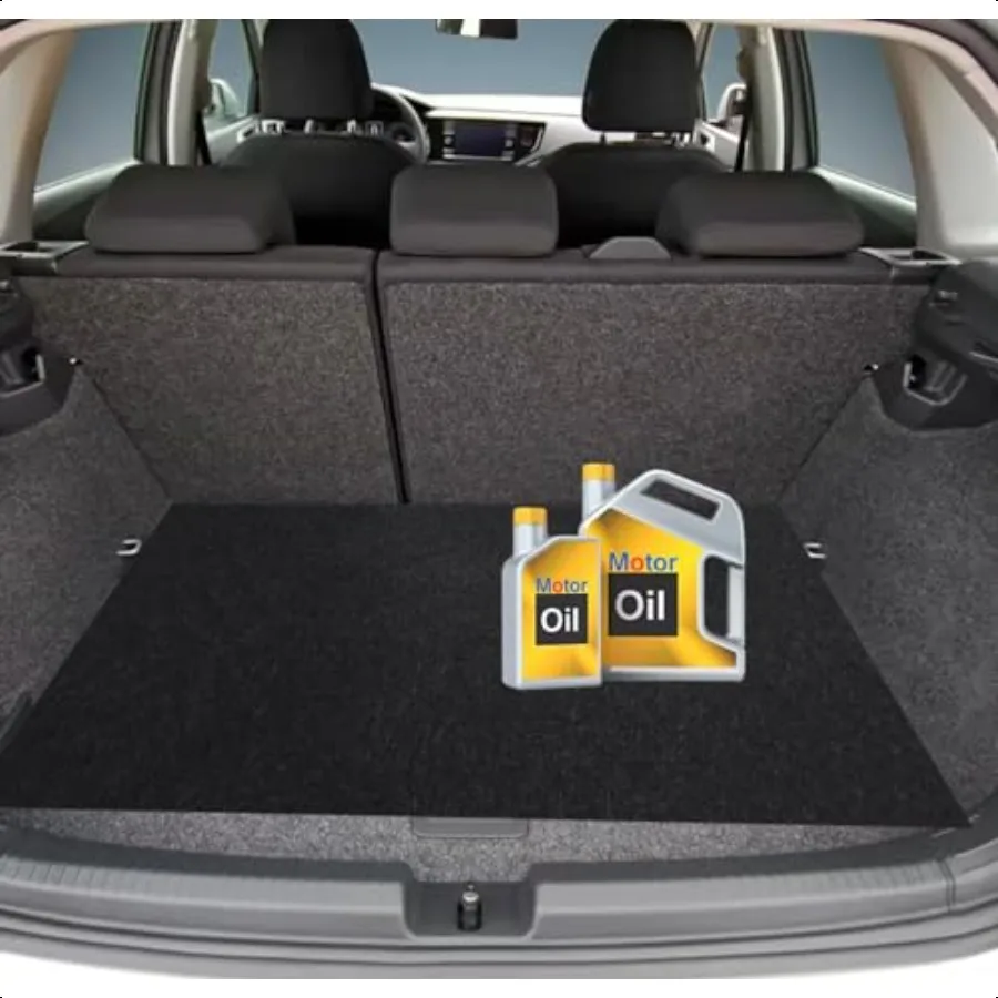 2 Pack Garage Floor Mat 60 x 36 Inch Oil Spill Mat for Under Car Driveway Mats with Waterproof Backing Black Reusable Rubber Ma