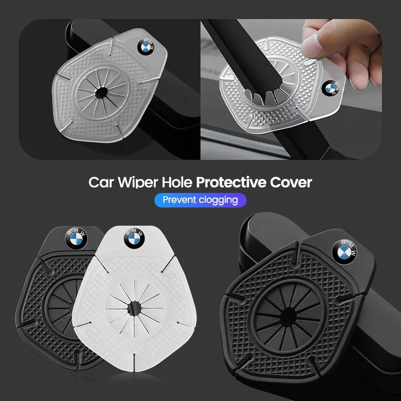 2pcs Dustproof Sleeve Leaves Debris Prevention Cover for Car Windshield Wipers for BMW X1 X2 X3 X4 X5 X6 X7 G20 G30 6GT E46 E90