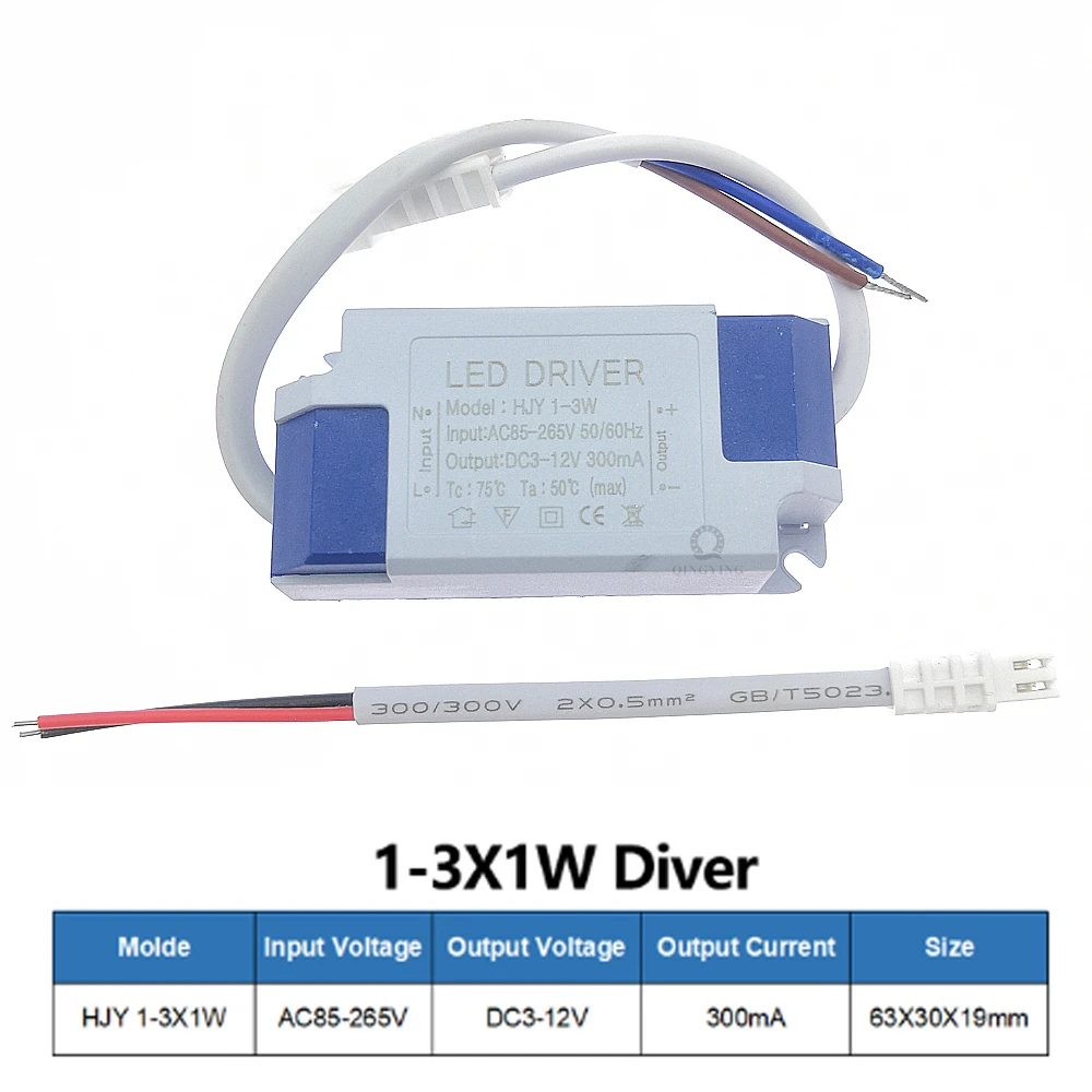 LED Driver 300mA 1W 3W 5W 7W 12W 18W 20W 25W 36W Constant Current Driver Power Supply AC85-265V DownLighting Transformers Bulb