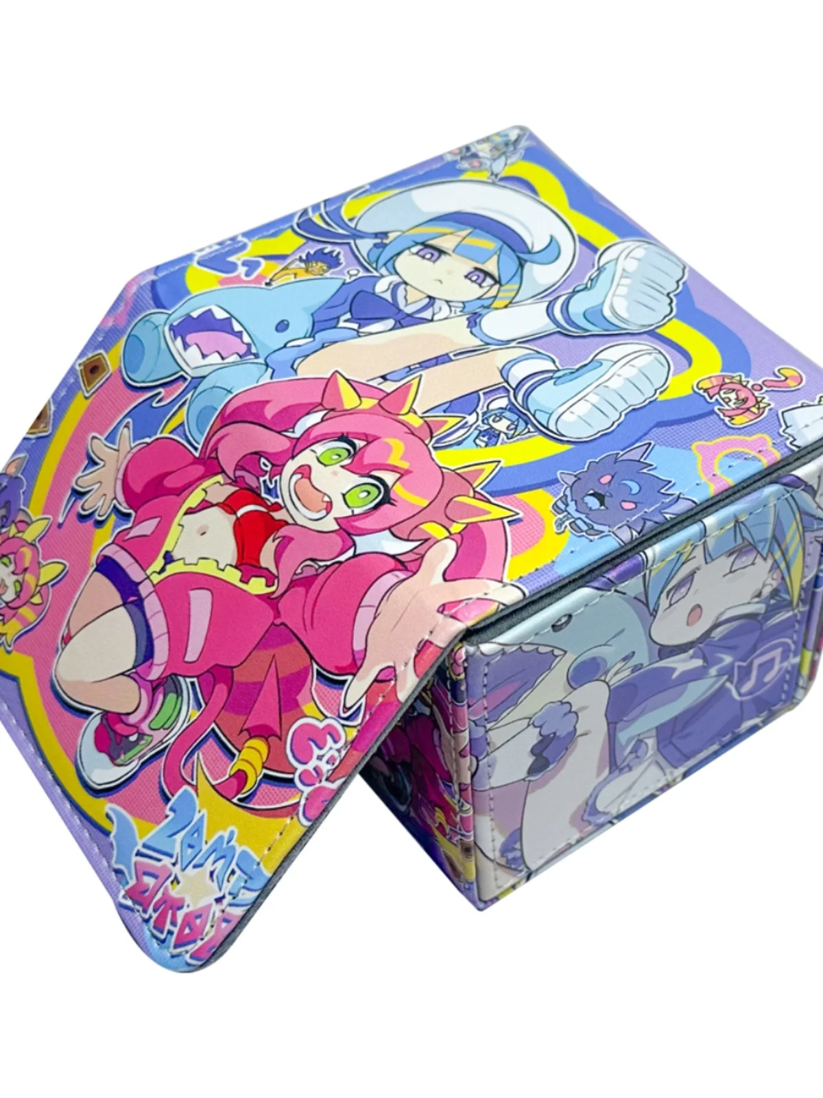 Big Size Yugioh Evil★Twin Deck Box Board Games Yu-Gi-Oh! TCG PTCG OCG Trading Cards Protector Case Pu Leather Storage Box 100+