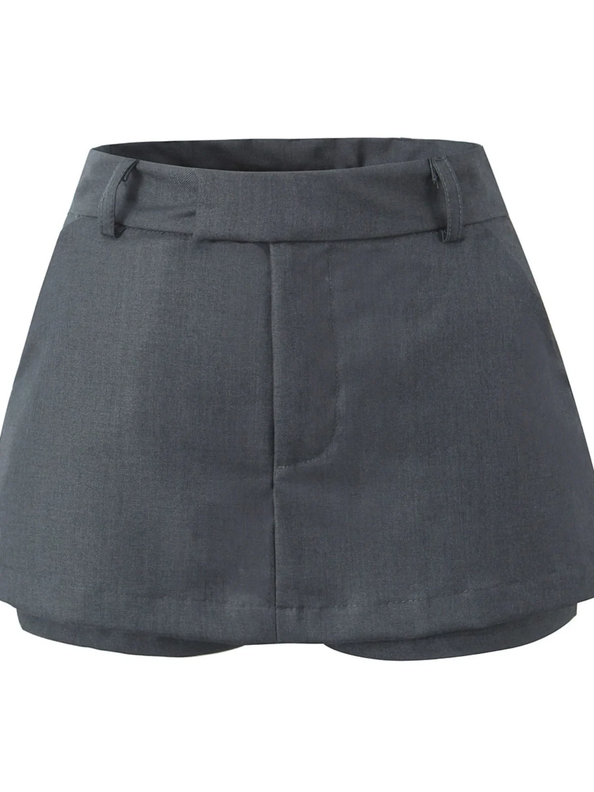 

American Sle Retro High Waist A-Line Skirt Women's Summer Versatile Suit ort Skirt Street Sle Pure Color Polyester...