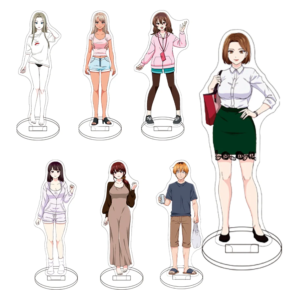 Anime Chuhai Lips 15cm Acrylic Stand Yui Kooriyama Tsuyoshi Tabletop Decorations Accessories Gifts Friends Presents
