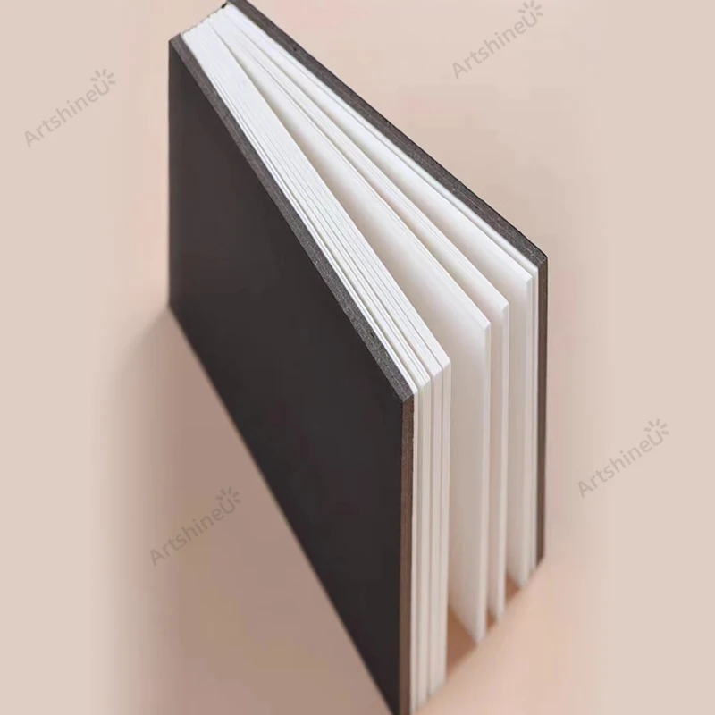 300g Mini Portable Sketch Book Travel Watercolor Book Medium and Thick Texture PU Cover Art Student Painting Art Supplies image 6