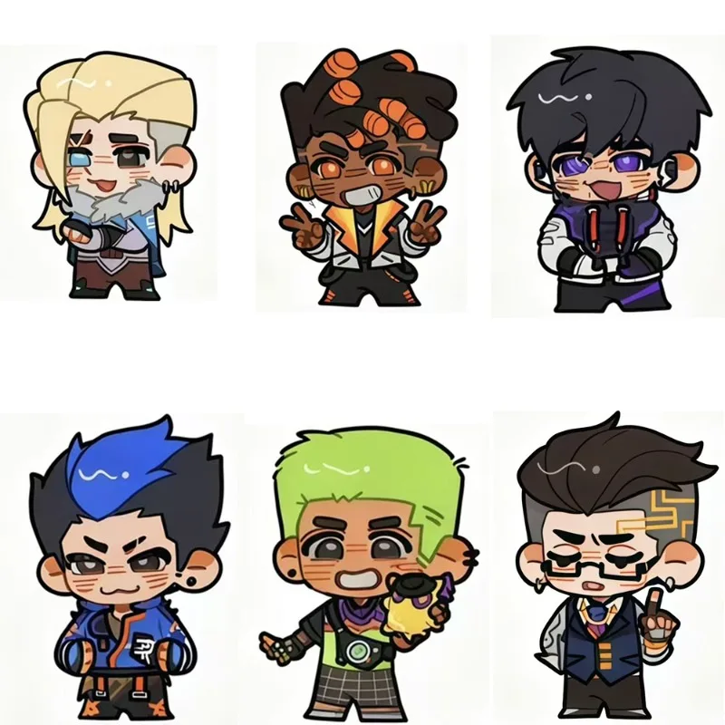 Juego Popular VALORANTing figuras bonitas soporte Viper Waylay Neno versión Q decoración de escritorio modelo pastel Topper Juguetes