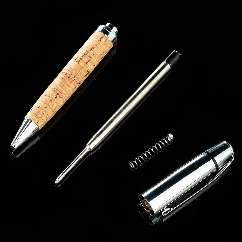 

3pcs Press Ballpoint Pens Fine Point Smooth Writing Metal Pu Material Ergonomic Design Multi-Function Writing Pen For