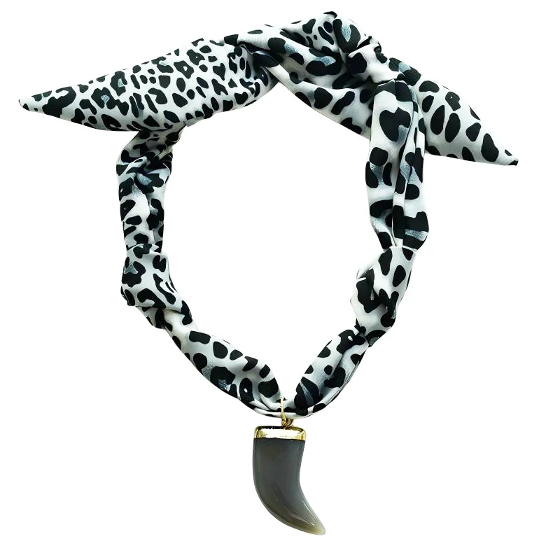 Fashion New Trendy necklaces women scarf necklace Star Stainless Steel Flower Pendant Necklace