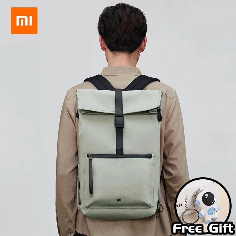 New XIAOMI 90FUN Fashion Business Backpack Large Capacity Travel Backpack Anti Splashing 15.6-inch Laptop Bag Campus Student Bag