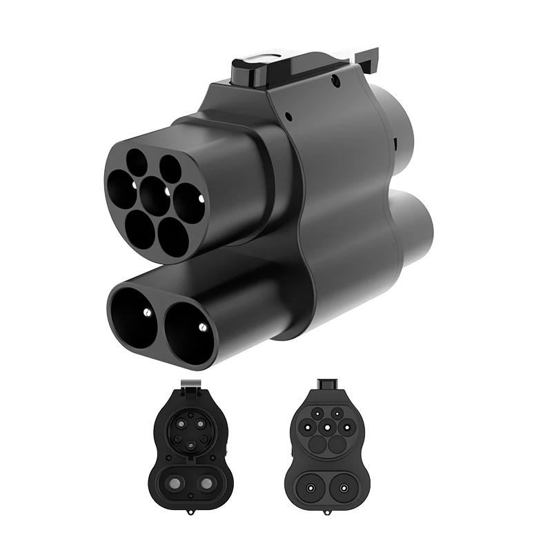 CCS2 to CCS1 DC+AC 1000V 250A 80A Fast Charging Adapter TUV Certified Combo2 to Combo1 EV Connector