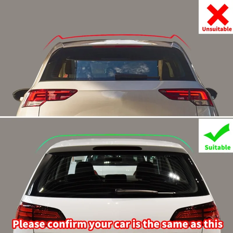 Rear Trunk Spoiler Roof Wing Racing Sport Splitter Exterior Part For Renault Megane 4 IV GT Sport Tourer 2016-2022 Hatchback