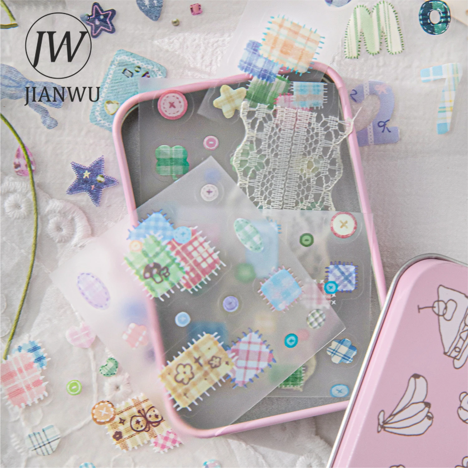 JIANWU50mm * 200 سنتيمتر ملتوية التصحيح البيت سلسلة Kawaii معكرون التصحيح المشهد المواد الكولاج PET الشريط الإبداعية مجلة القرطاسية