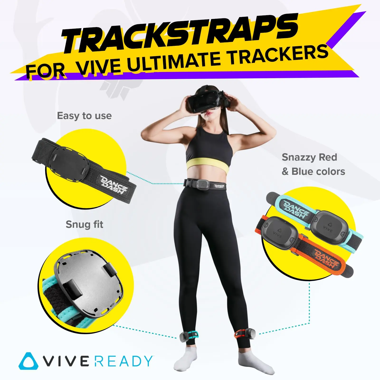 HTC Vive Ultimate Tracker & Rebuff Reality Trackstraps