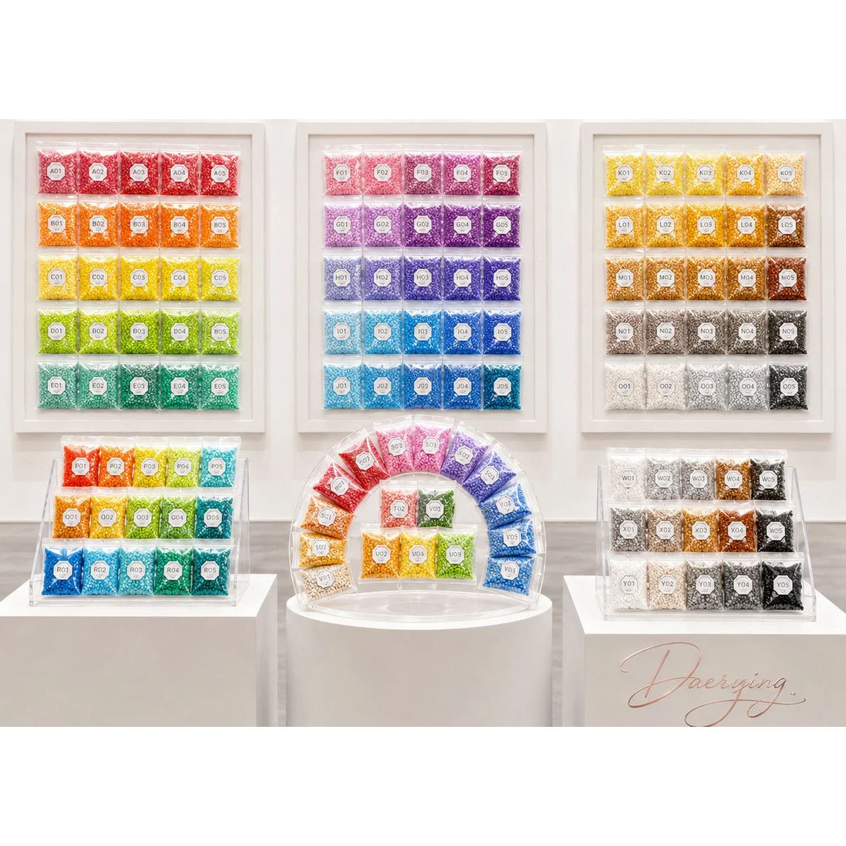 G set of 21 colors, 50 grams each (approx. 5000 beads per pack, 21 packs total), DIY pixel puzzle and handmade bead materials