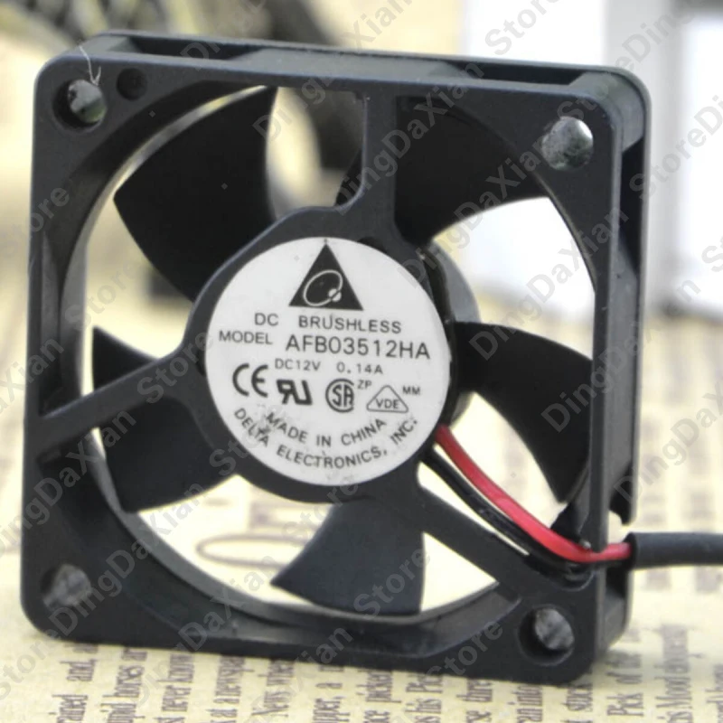 

l 1PCS For DELTA AFB03512HA | 12V 0.14A Double Ball Micro Industrial Fan 35×35×10mm 3.5CM